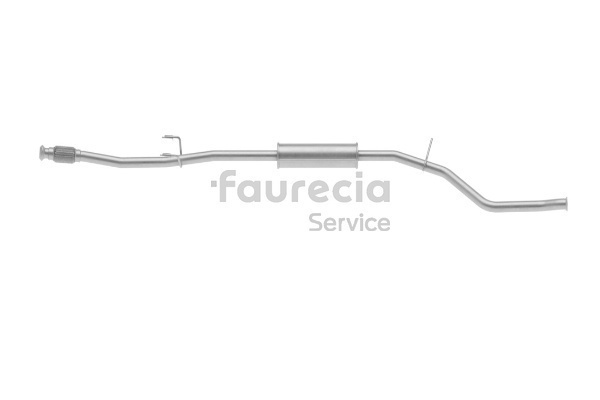 Faurecia FS45478 Srednji glusnik (izpusni lonec) Peugeot 206 2a/c 1.4 16V 88 km Bencin 2006