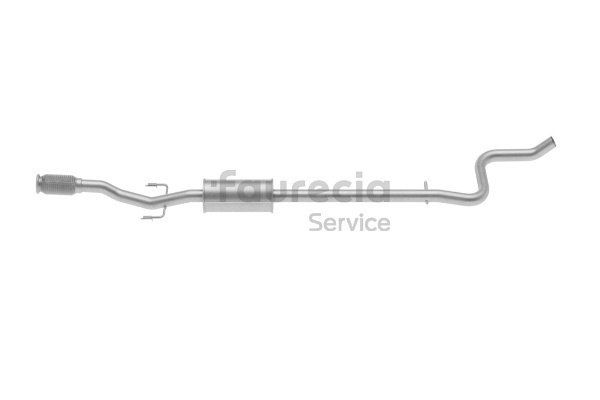 Faurecia FS45827 Forreste lyddæmper Peugeot 207 Hatchback 1.6 16V Turbo 156 HK Benzin 2010