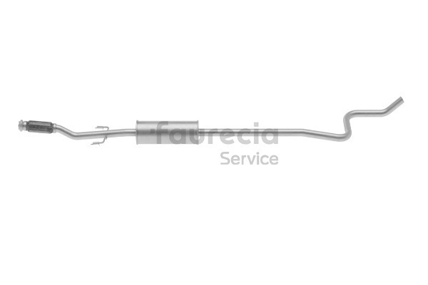 Faurecia FS45973 Forreste lyddæmper CITROËN C-Elysée Sedan 1.2 VTi (DDHMY0) 72 HK Benzin 2013