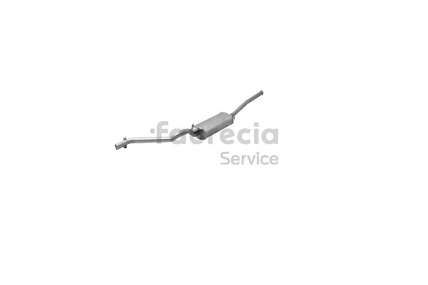 Faurecia FS80135 Endschalldämpfer Jetta 2 1.6 D 54 PS Diesel 1990
