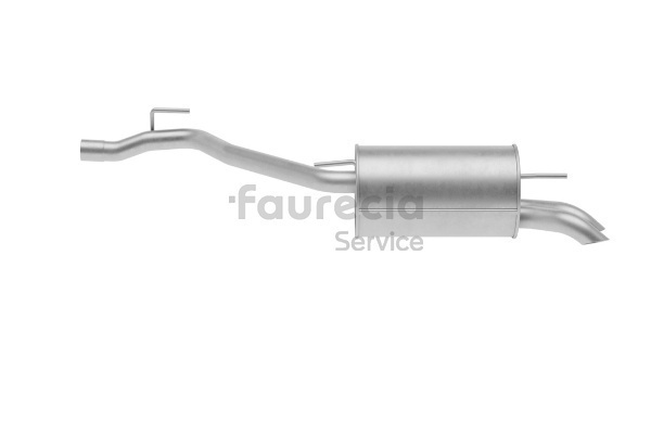 Faurecia FS80367 Einddemper VW T4 Flatbed Vrachtwagen 2.4 D 78 Pk Diesel 1997