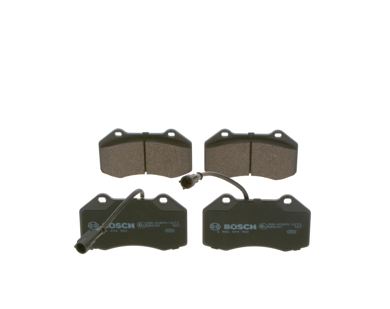 BOSCH 0 986 494 903 Pastiglie dei freni posteriori e anteriori ABARTH PUNTO EVO 2012 originale prezzo