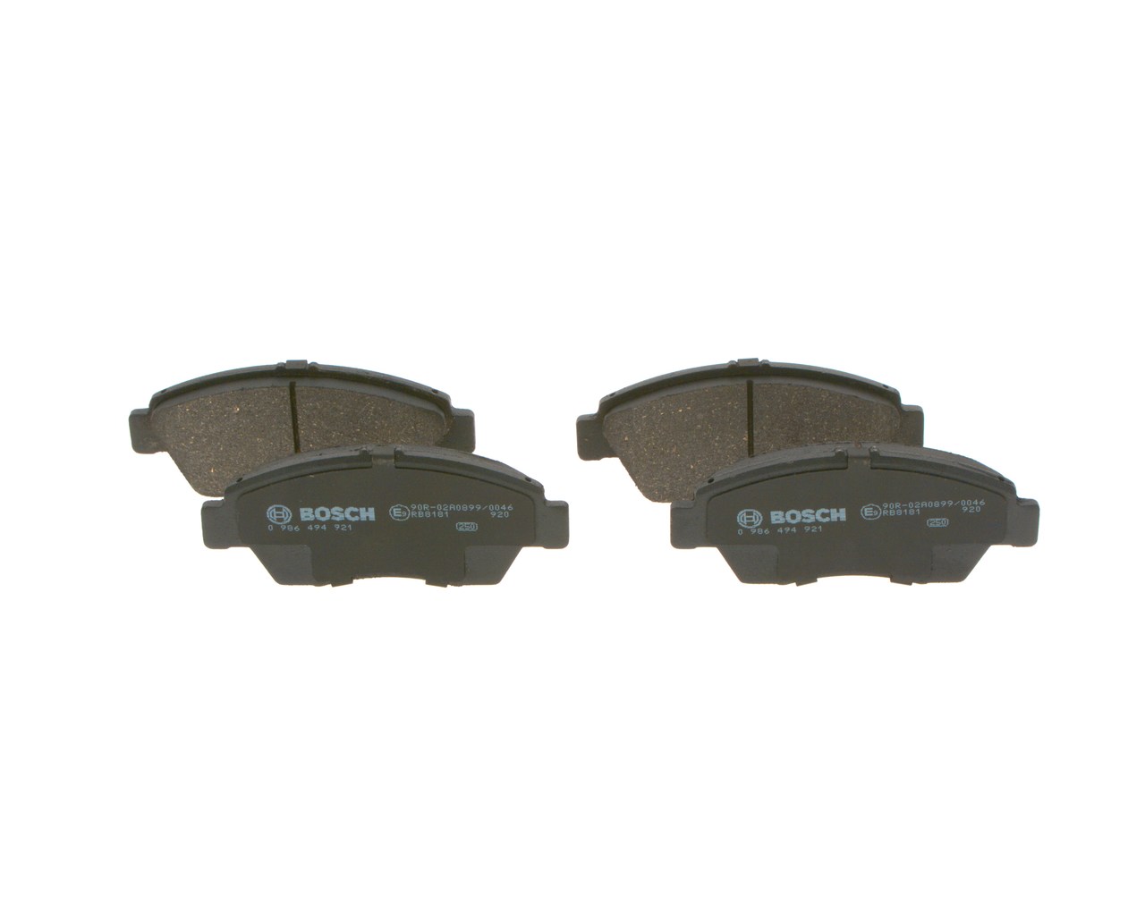 0 986 494 921 BOSCH 45022SNCE00 Bremsbeläge