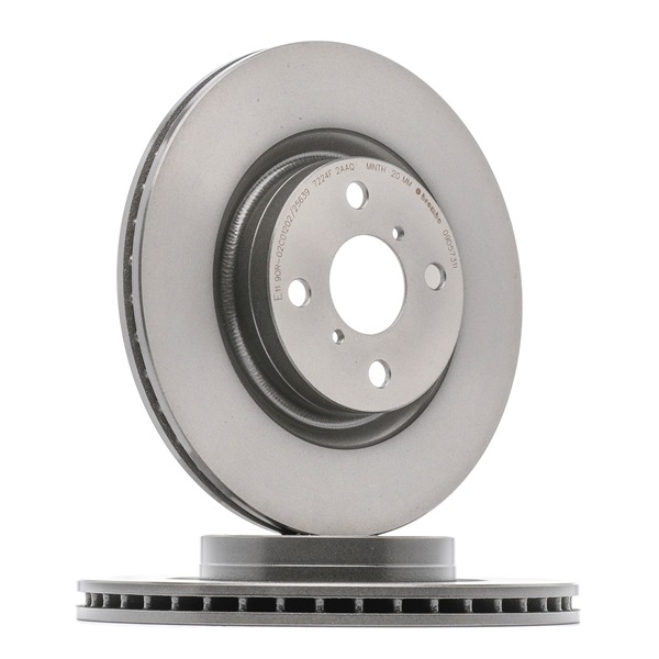 BREMBO 09.D573.11 Remschijven Toyota Yaris xp13