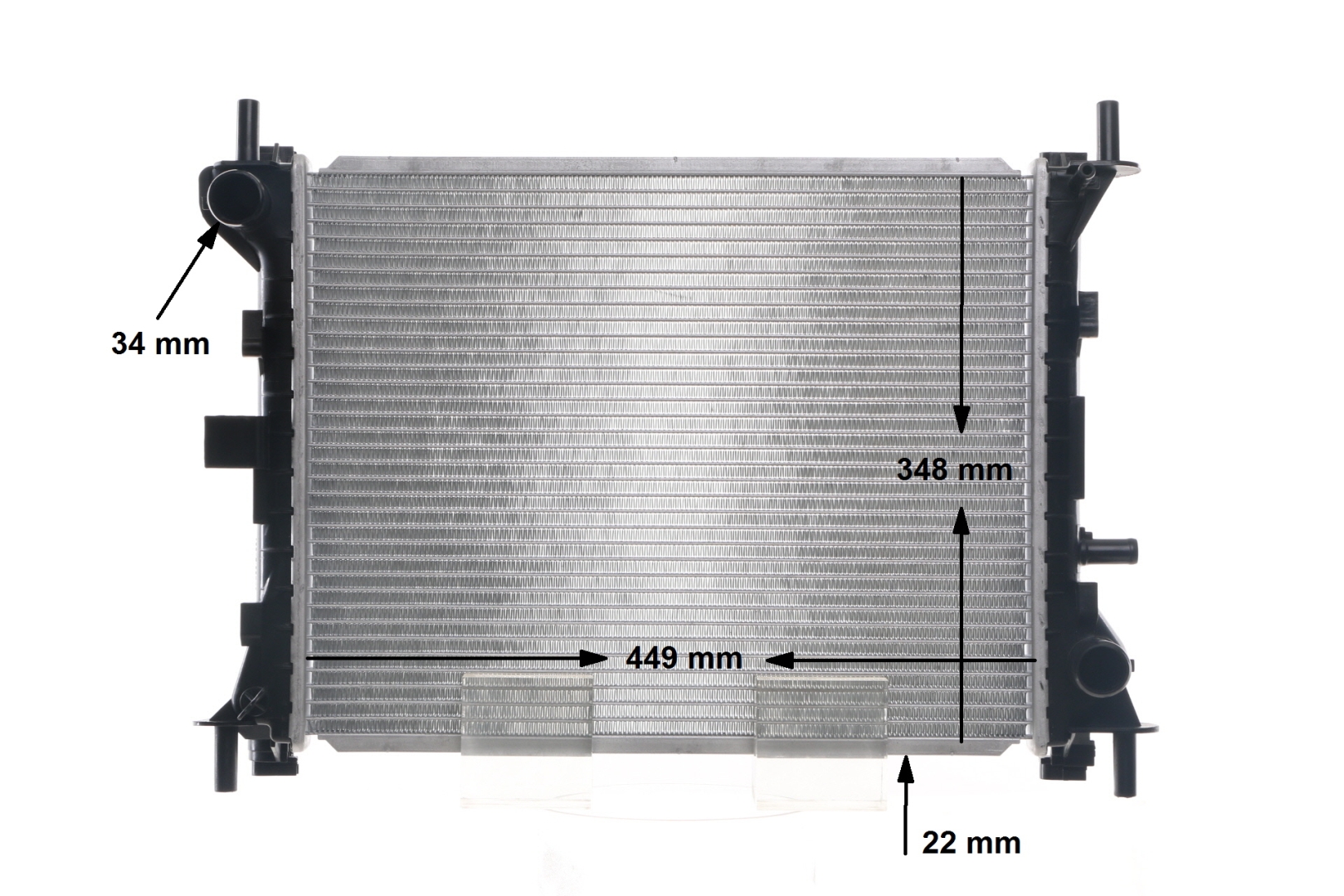 CR 1136 000S MAHLE ORIGINAL 1093713 Kühler, Motorkühlung