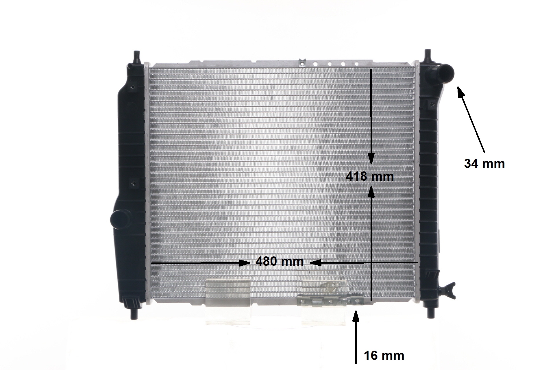 MAHLE ORIGINAL CR 1309 000S Chłodnica wody Chevrolet Aveo Schrägheck