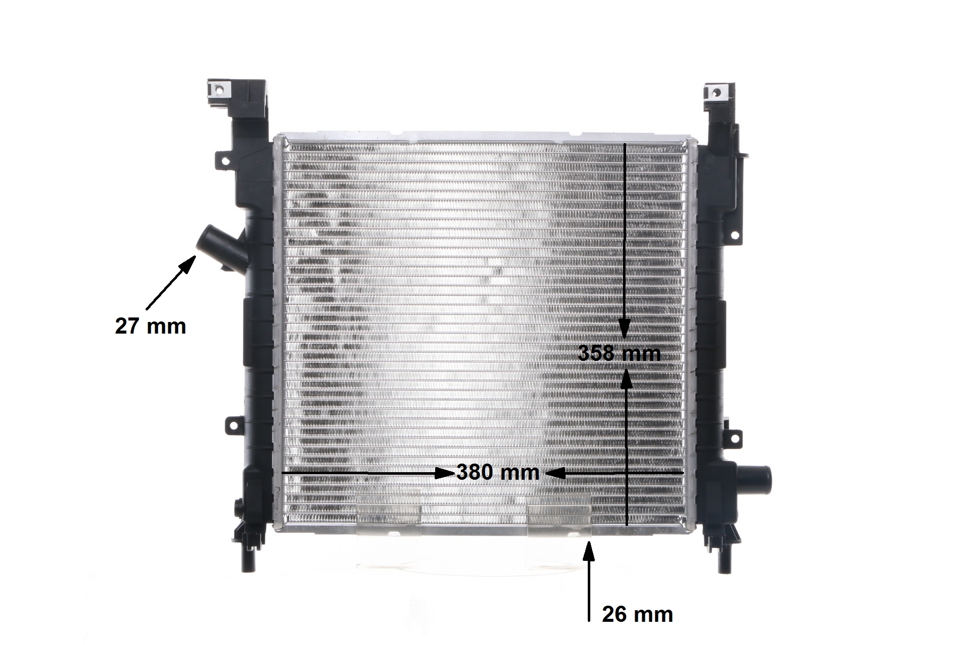 MAHLE ORIGINAL CR 1350 000S Radiatorius / dalys FORD KA Hatchback (RB) 1.3 i ROCAM 70 AG benzinas 2007