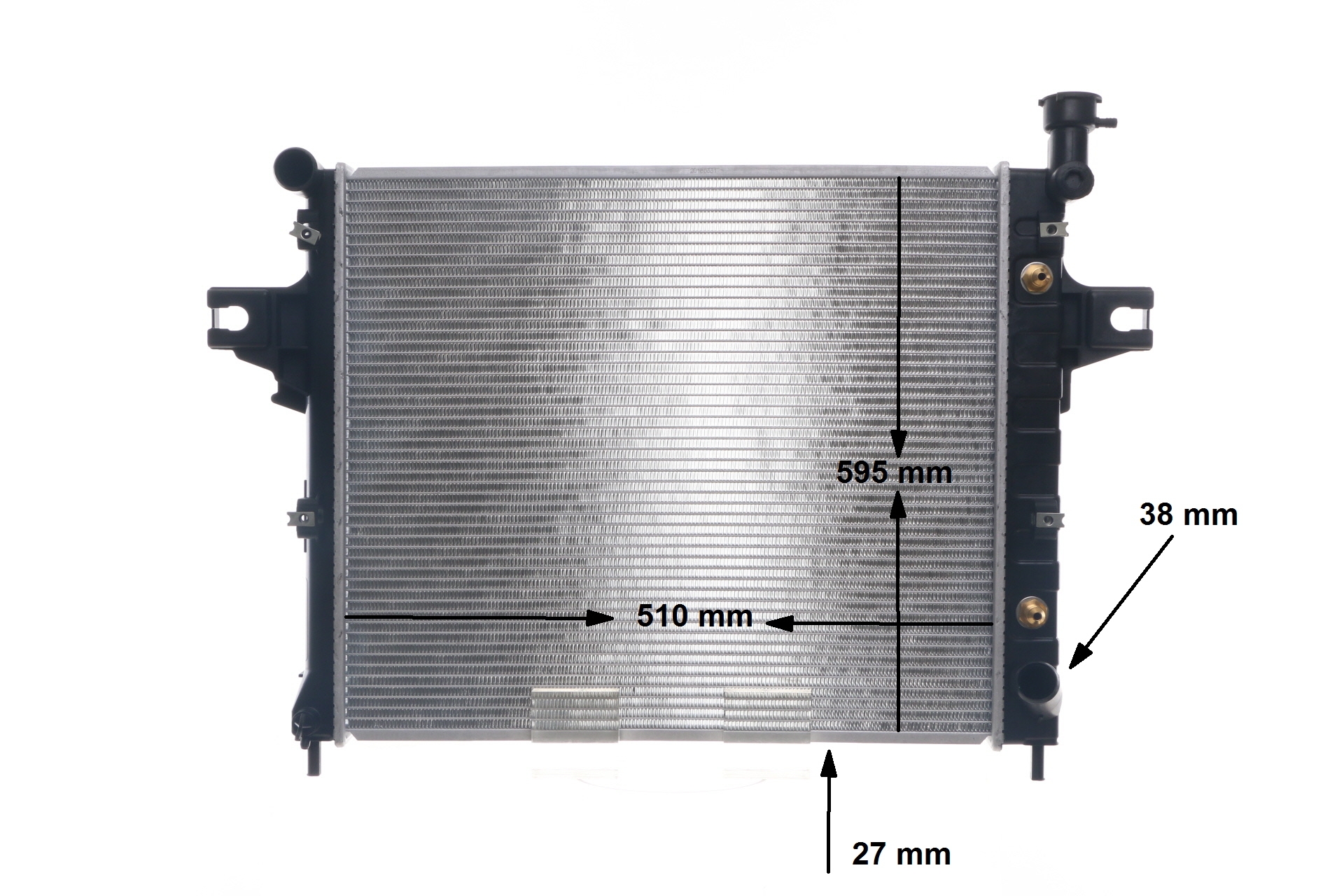 CR 1562 000S MAHLE ORIGINAL 52079883AB Kühler, Motorkühlung