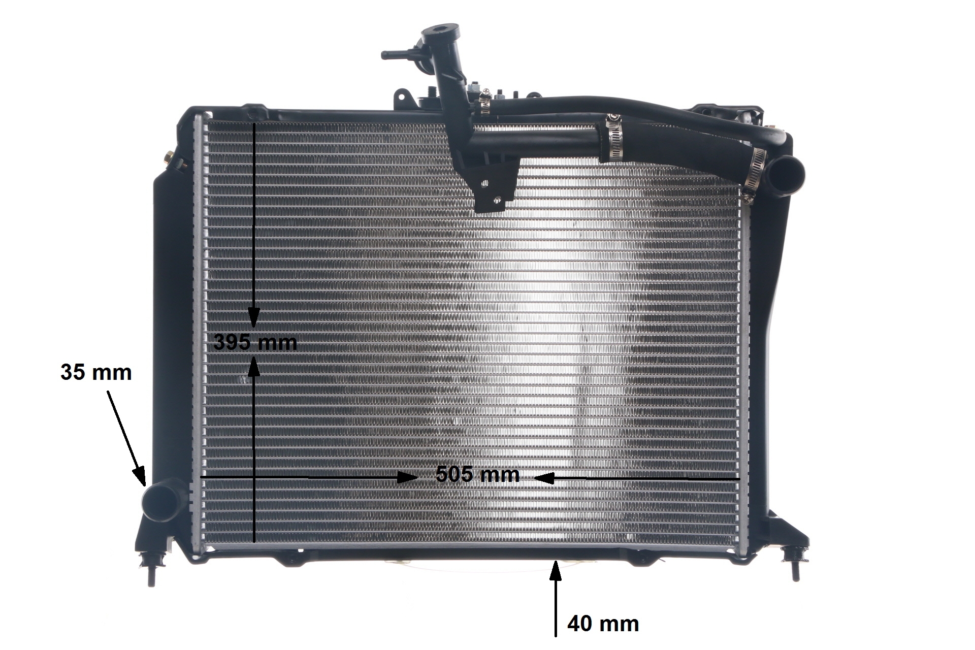 MAHLE ORIGINAL CR 1572 000S Kühler TOYOTA Hiace Kastenwagen (H100) 2.4 i (RZH103, RZH113) 116 PS Benzin 2003