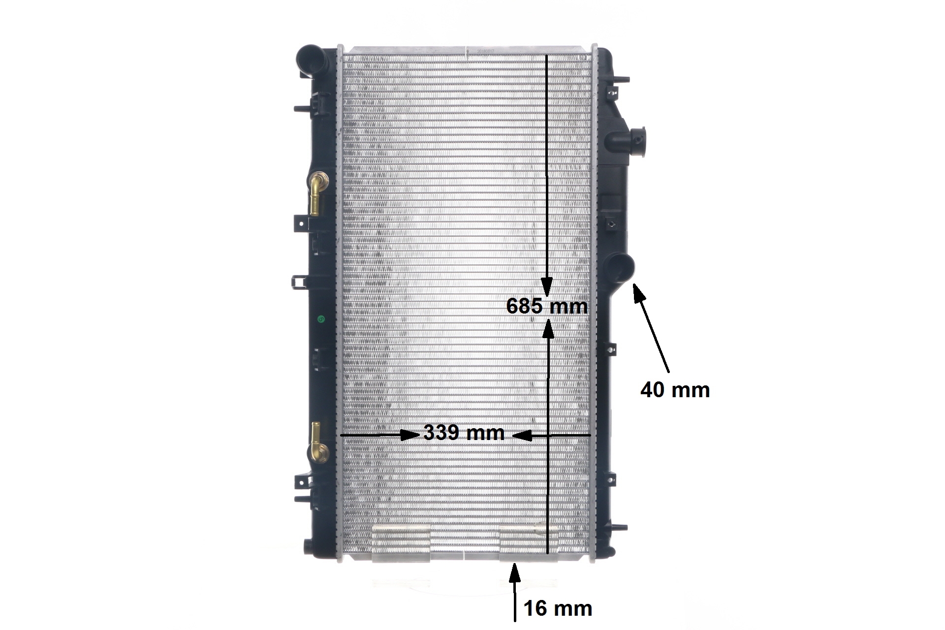 MAHLE ORIGINAL CR 1573 000S radiateur 45111-AG010