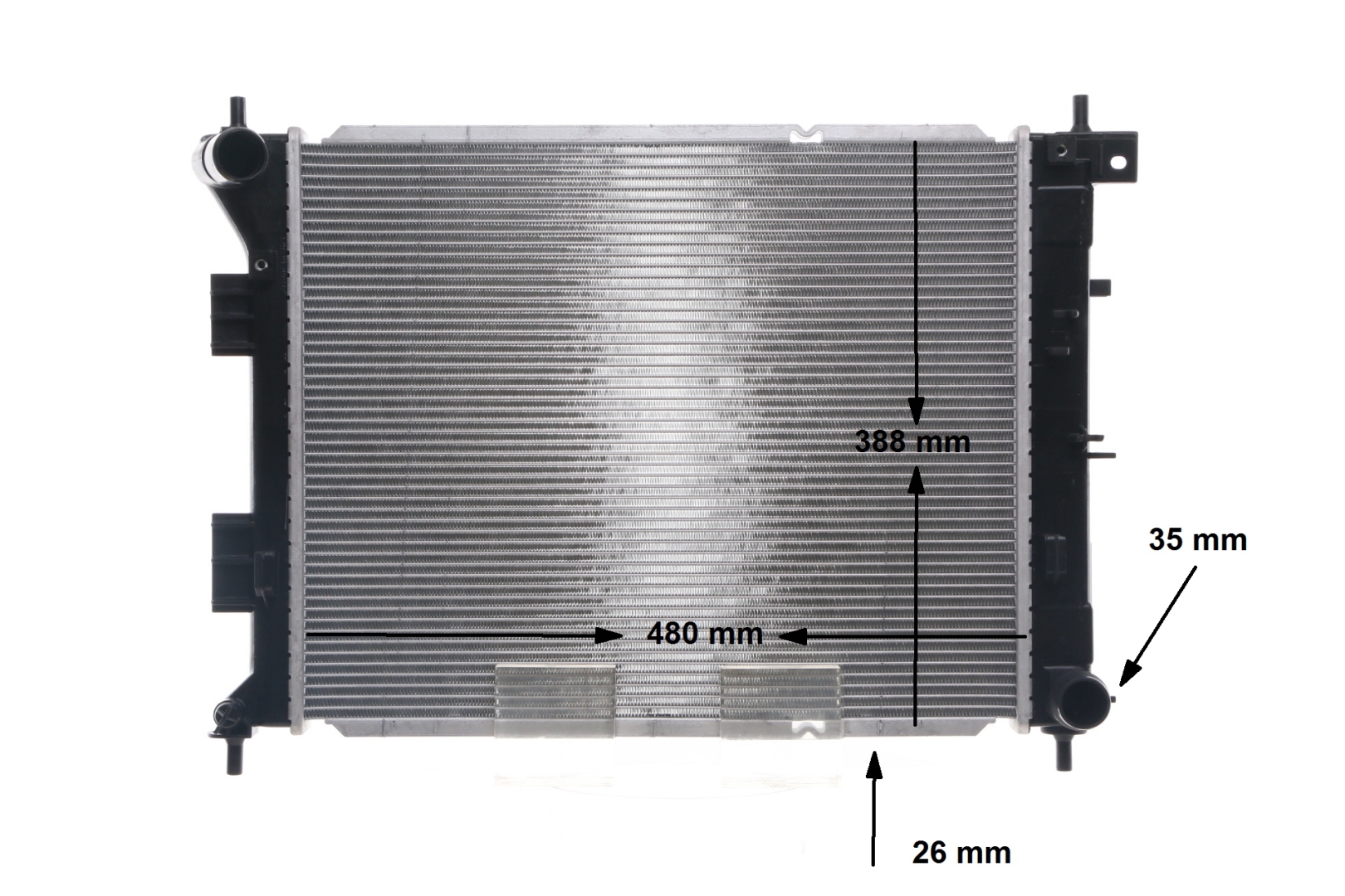 MAHLE ORIGINAL CR 1693 000S Ψυγείο νερού Kia Ceed JD 1.6 CRDi 136 136 PS Πετρέλαιο 2018