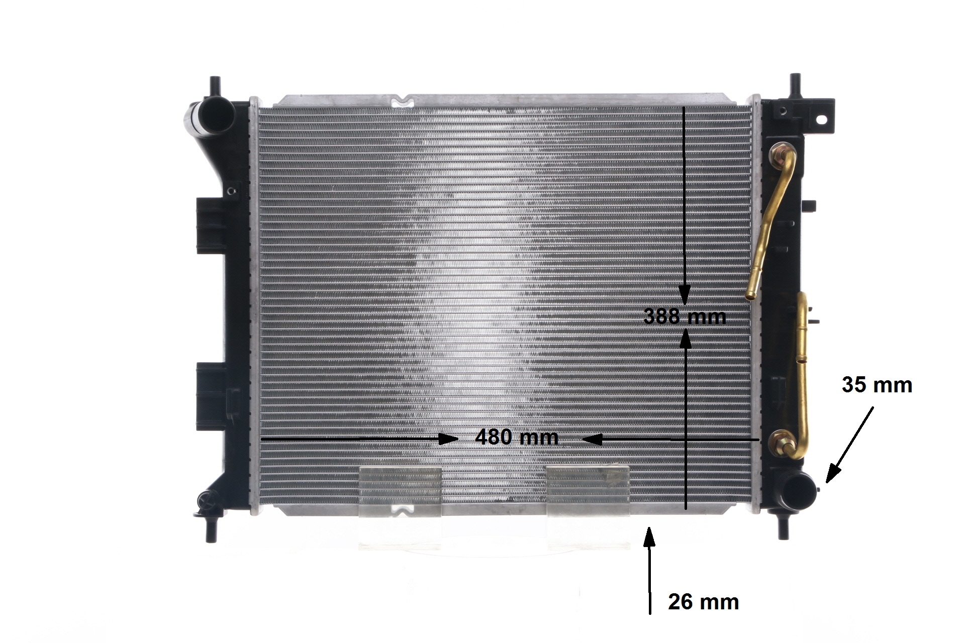 MAHLE ORIGINAL CR 1694 000S Ψυγείο νερού Kia Ceed JD 1.6 CRDi 136 136 PS Πετρέλαιο 2016