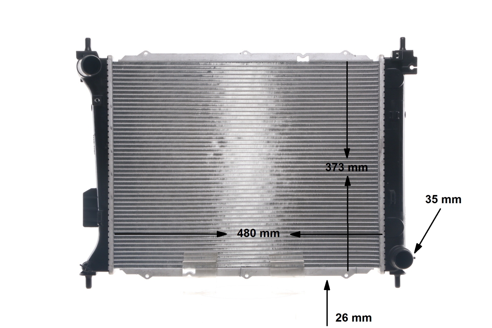 CR 1695 000S MAHLE ORIGINAL 253101J200 Kühler, Motorkühlung