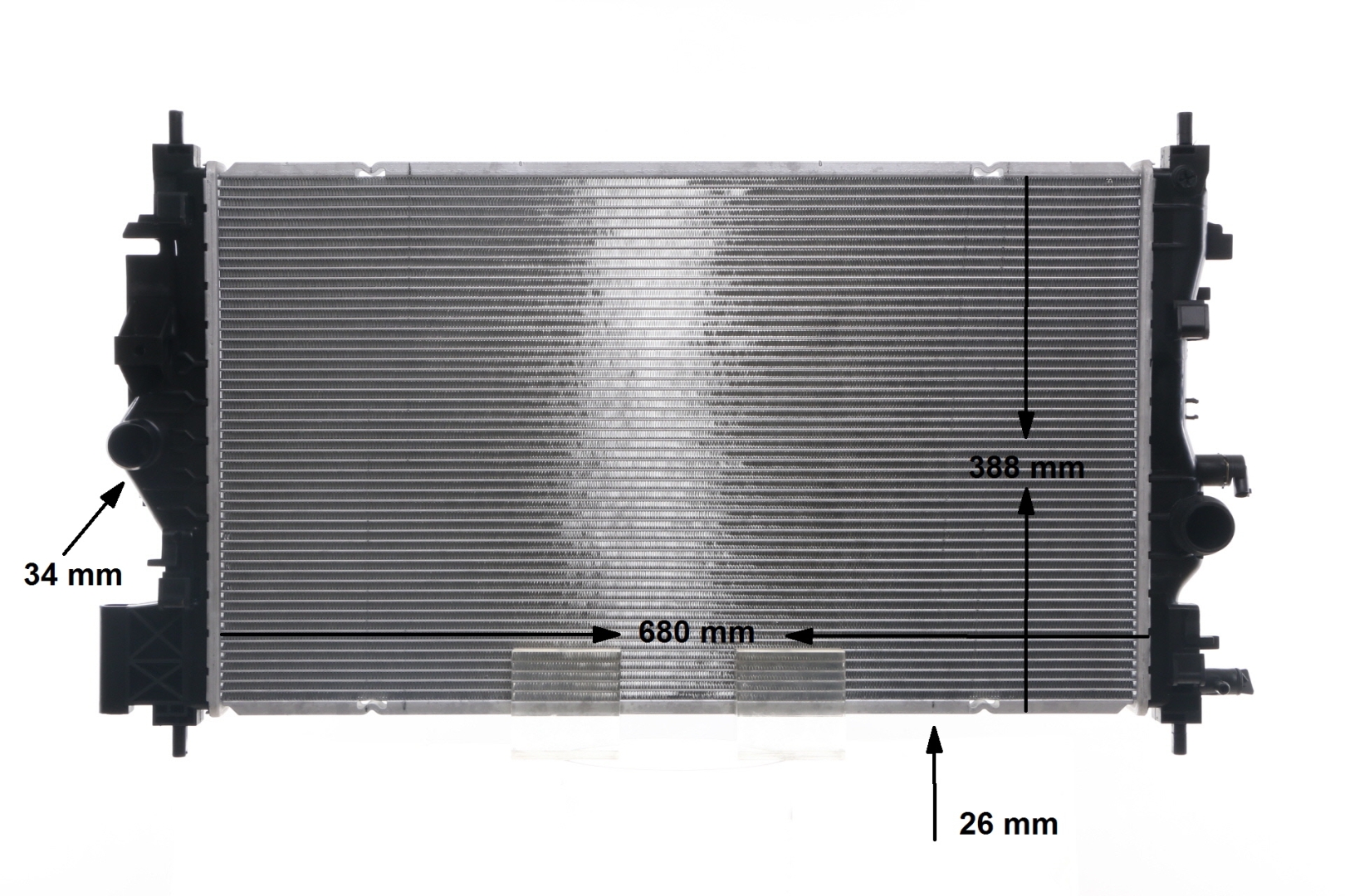 MAHLE ORIGINAL CR 1697 000S Radiator VAUXHALL Astra Mk6 (J) GTC (P10) 1.6 CDTi 136 hp Diesel 2018