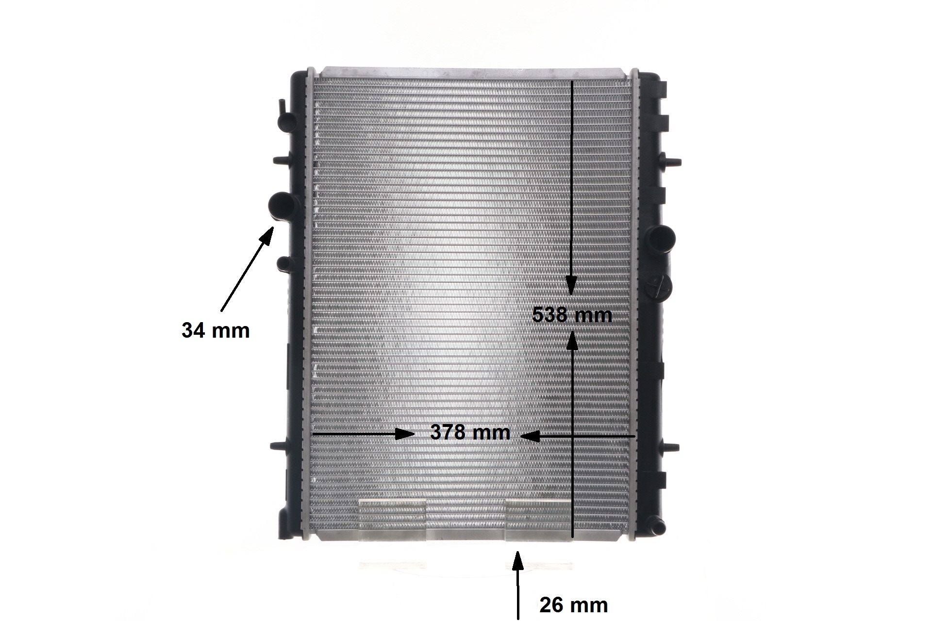 MAHLE ORIGINAL CR 1863 000S Radiatorius / dalys Citroën C5 Universalas 1.6 HDi (RE9HZC, RE9HYB) 109 AG dyzelinas 2006