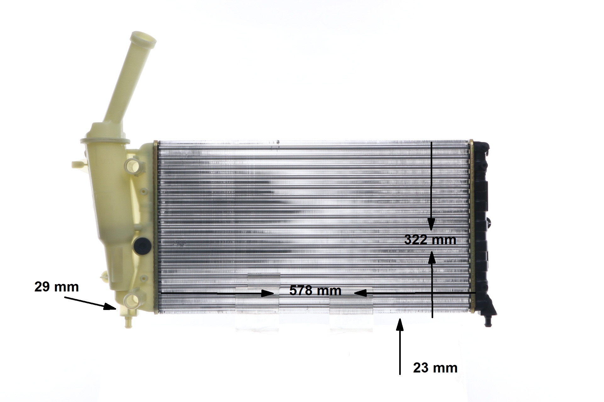CR 2007 000S MAHLE ORIGINAL 46763322 Kühler, Motorkühlung