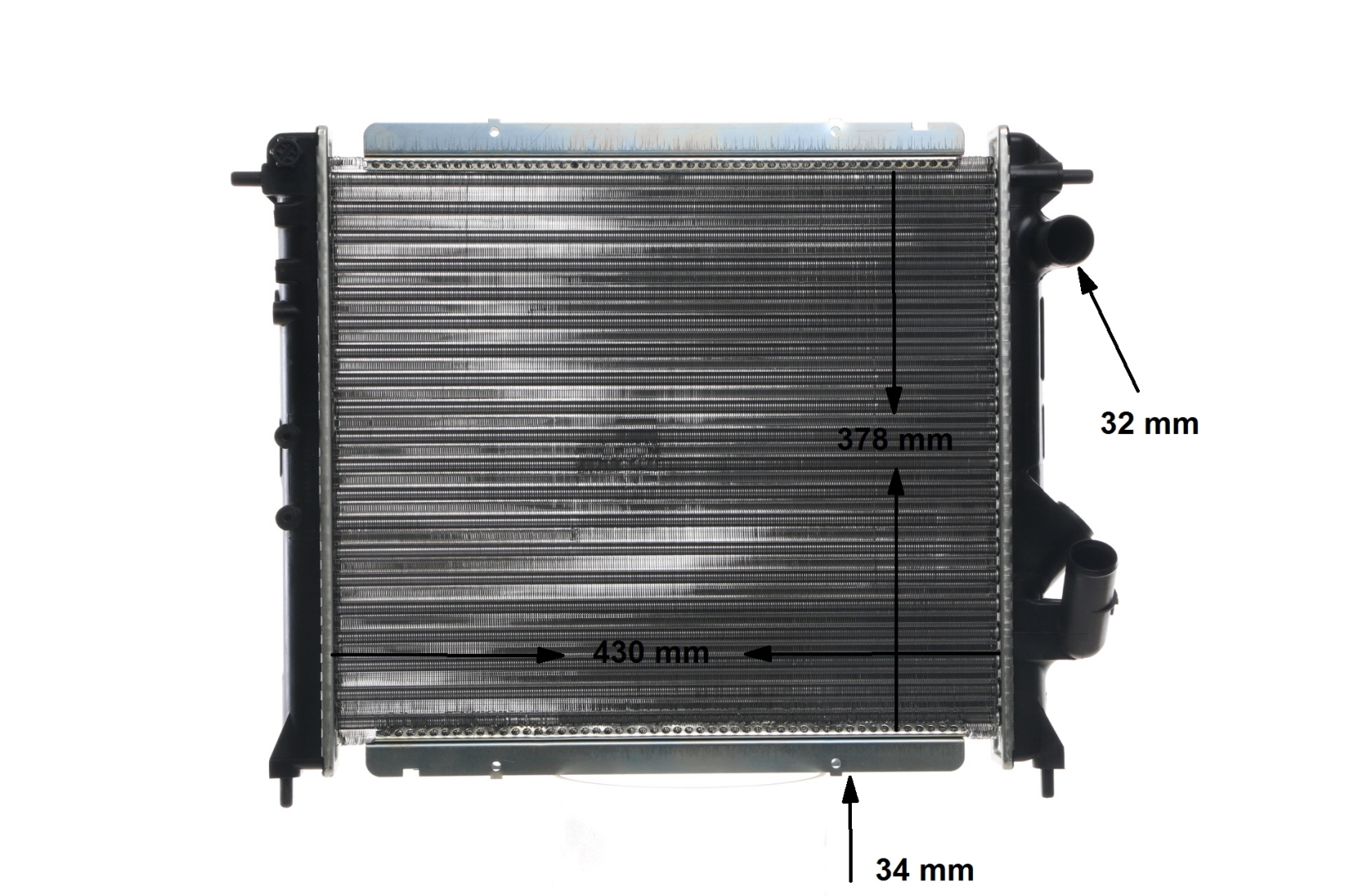 MAHLE ORIGINAL CR 209 000S Ψυγείο νερού Renault Rapid Van 1.6 D 54 PS Πετρέλαιο 1993