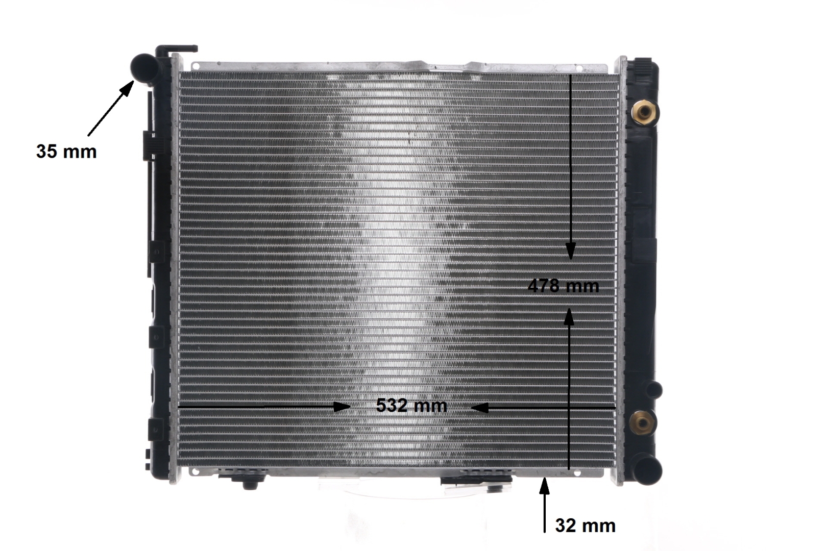 MAHLE ORIGINAL CR 293 000S radiateur A 124 500 20 02
