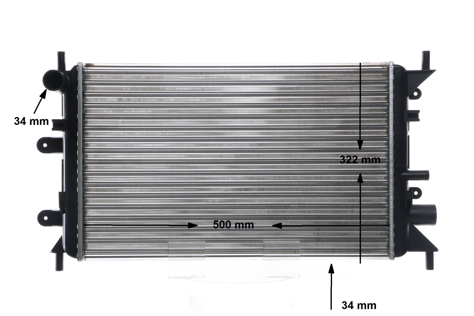MAHLE ORIGINAL CR 377 000S radiateur 1 664 076