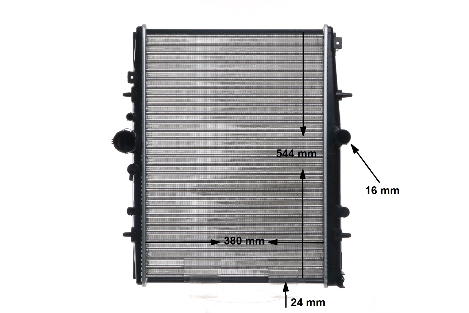 MAHLE ORIGINAL CR 393 000S Ψυγείο νερού Citroën C5 1 Combi 2.0 HDi 107 PS Πετρέλαιο 2002