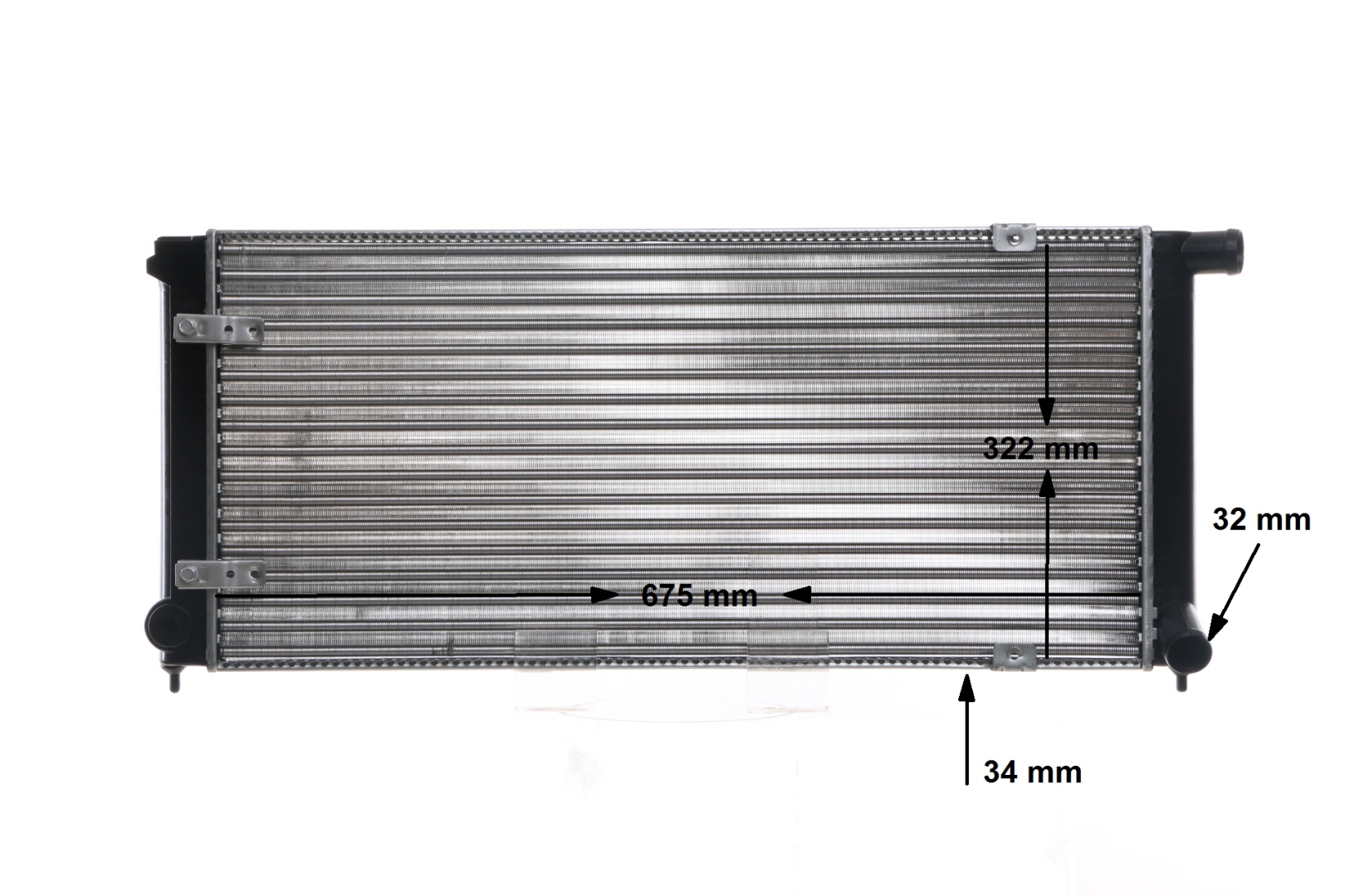 MAHLE ORIGINAL CR 407 000S Radiatorius / dalys VW Jetta 2 1.8 16V 140 AG benzinas 1987