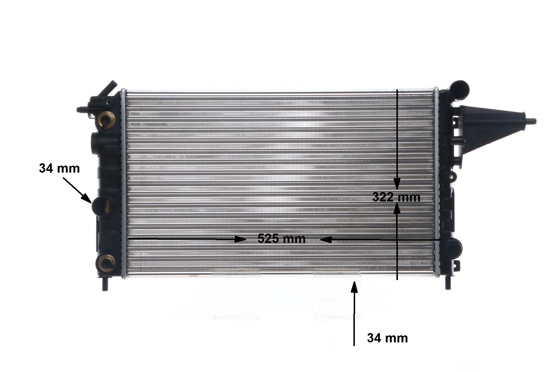 MAHLE ORIGINAL 1300 088 Radiateur CR 432 000S