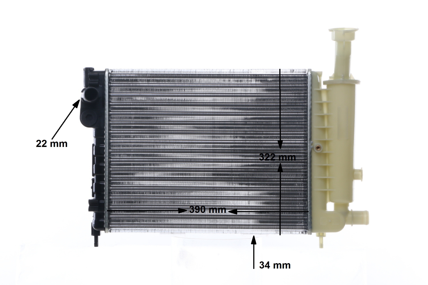 MAHLE ORIGINAL CR 491 000S Radiatorius, variklio aušinimas CITROËN AX 1993