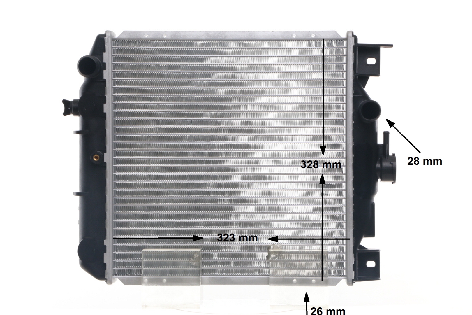 MAHLE ORIGINAL CR 651 000S Chlodnica cieczy / pojedyncze czesci Suzuki Swift mk2 1.3 4WD 71 KM benzyna 1990