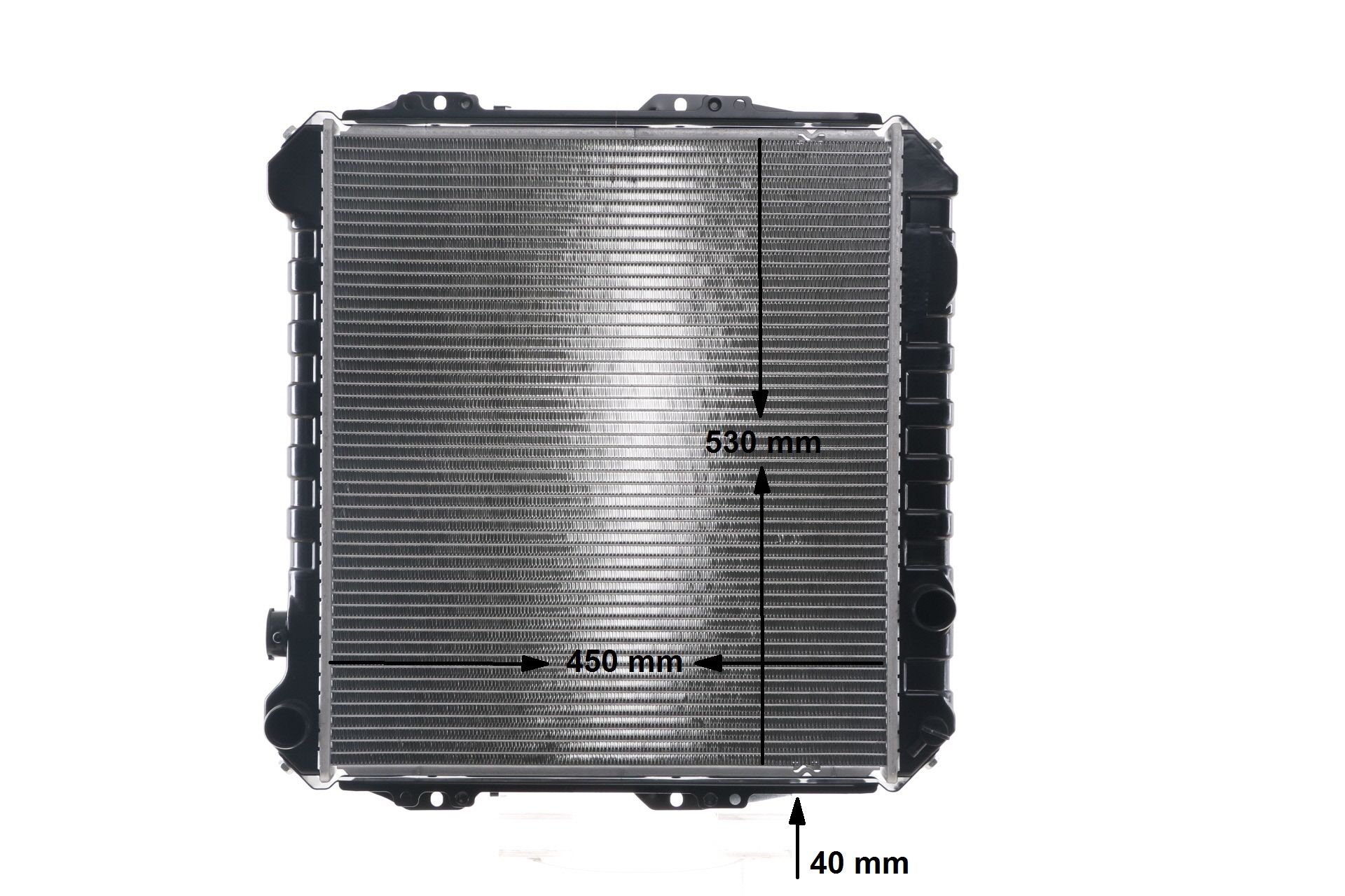 MAHLE ORIGINAL CR 758 001S Ψυγείο νερού Toyota Hilux V Pickup 2.4 D (LN85, LN90) 80 PS Πετρέλαιο 1991