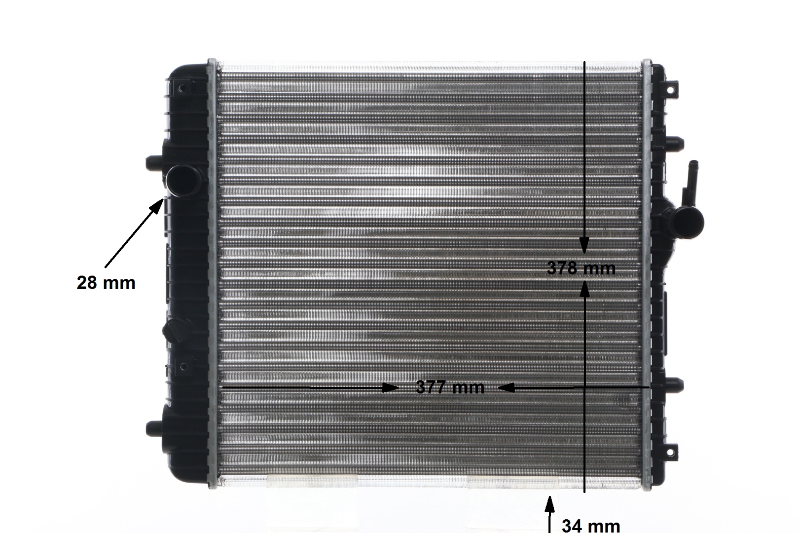 MAHLE ORIGINAL CR 837 001S Radiatore VAUXHALL Agila Mk1 (A) (H00) 1.0 12V 60 CV Benzina 2004