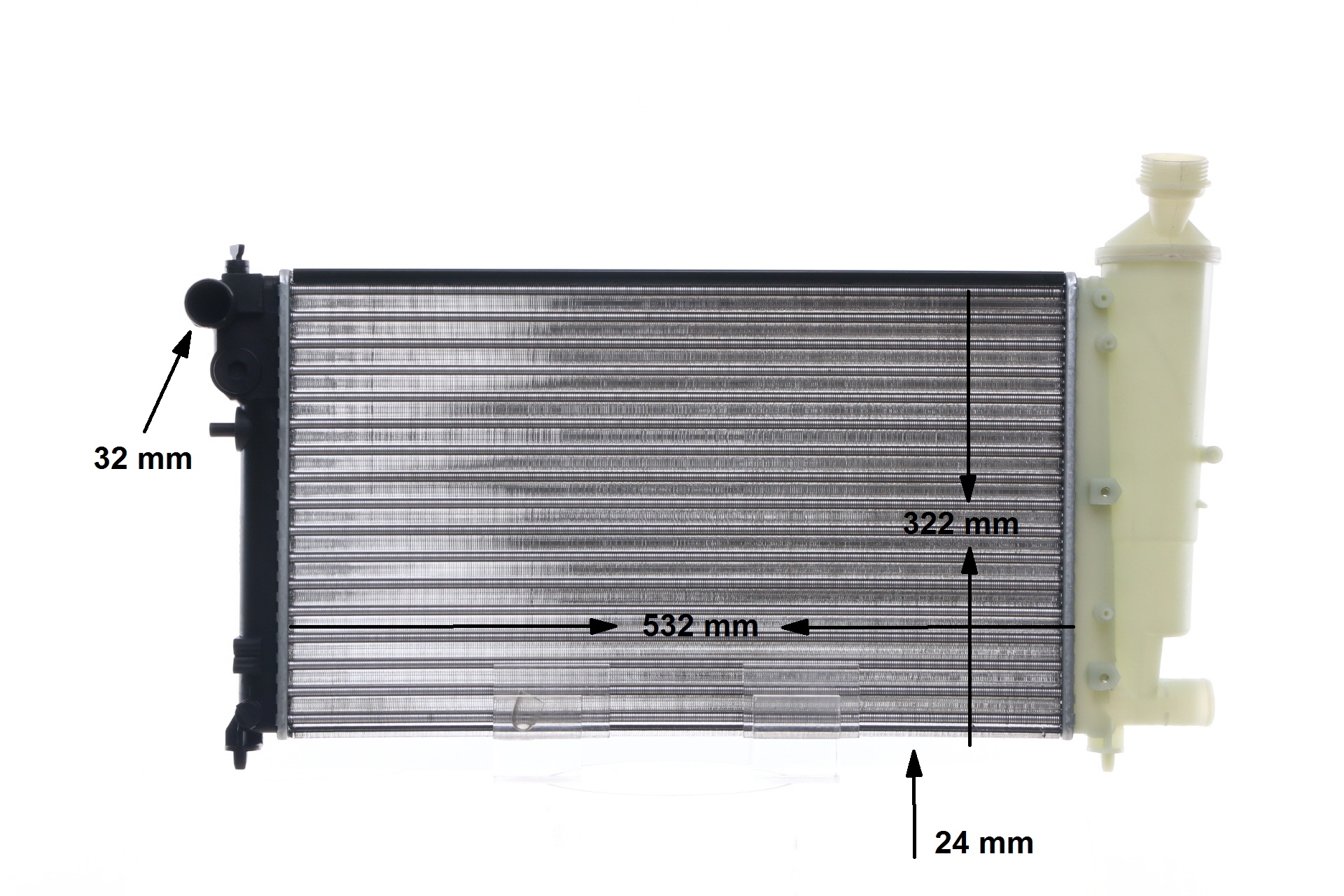 MAHLE ORIGINAL 1330A7 Radiatorius, variklio aušinimas CR 91 000S