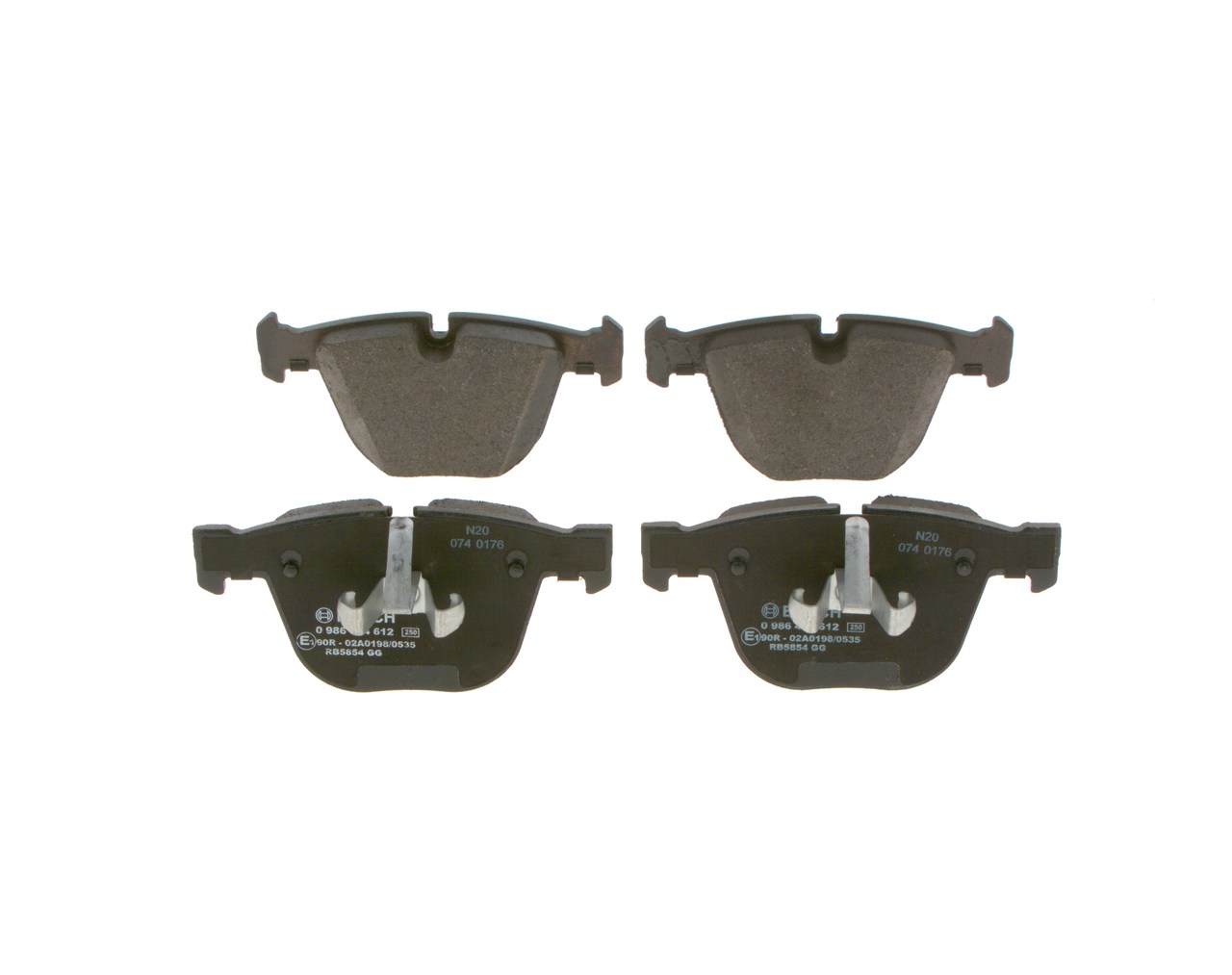 BOSCH 0 986 424 612 Remblokken BMW F01 750 i 450 Pk Benzine 2014