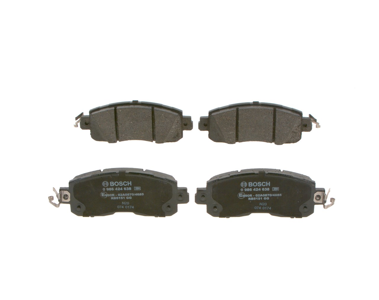 Kaladėlės BOSCH NISSAN LEAF 0 986 424 638