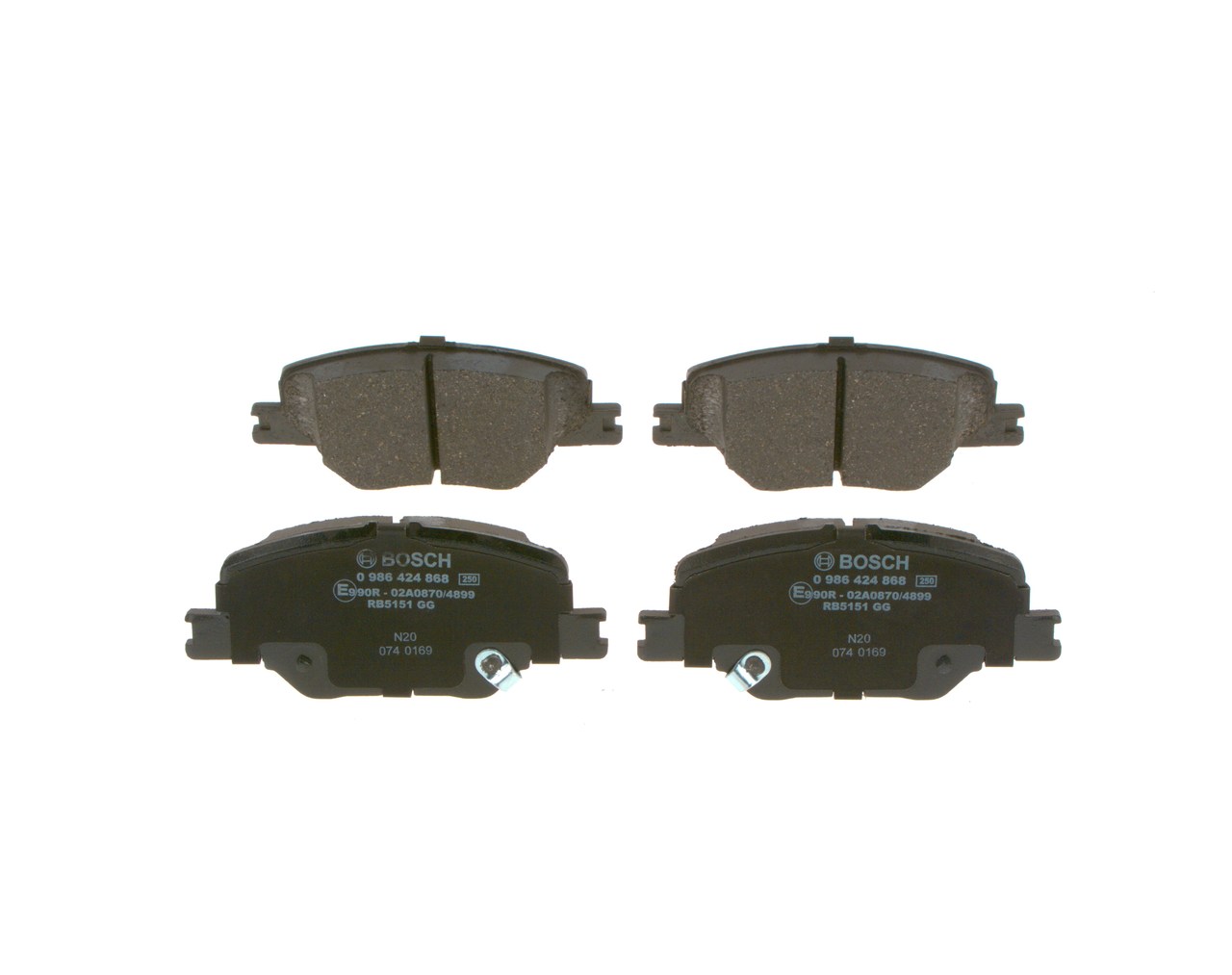 Etujarrupalat ja takajarrupalat BOSCH OPEL INSIGNIA 0 986 424 868