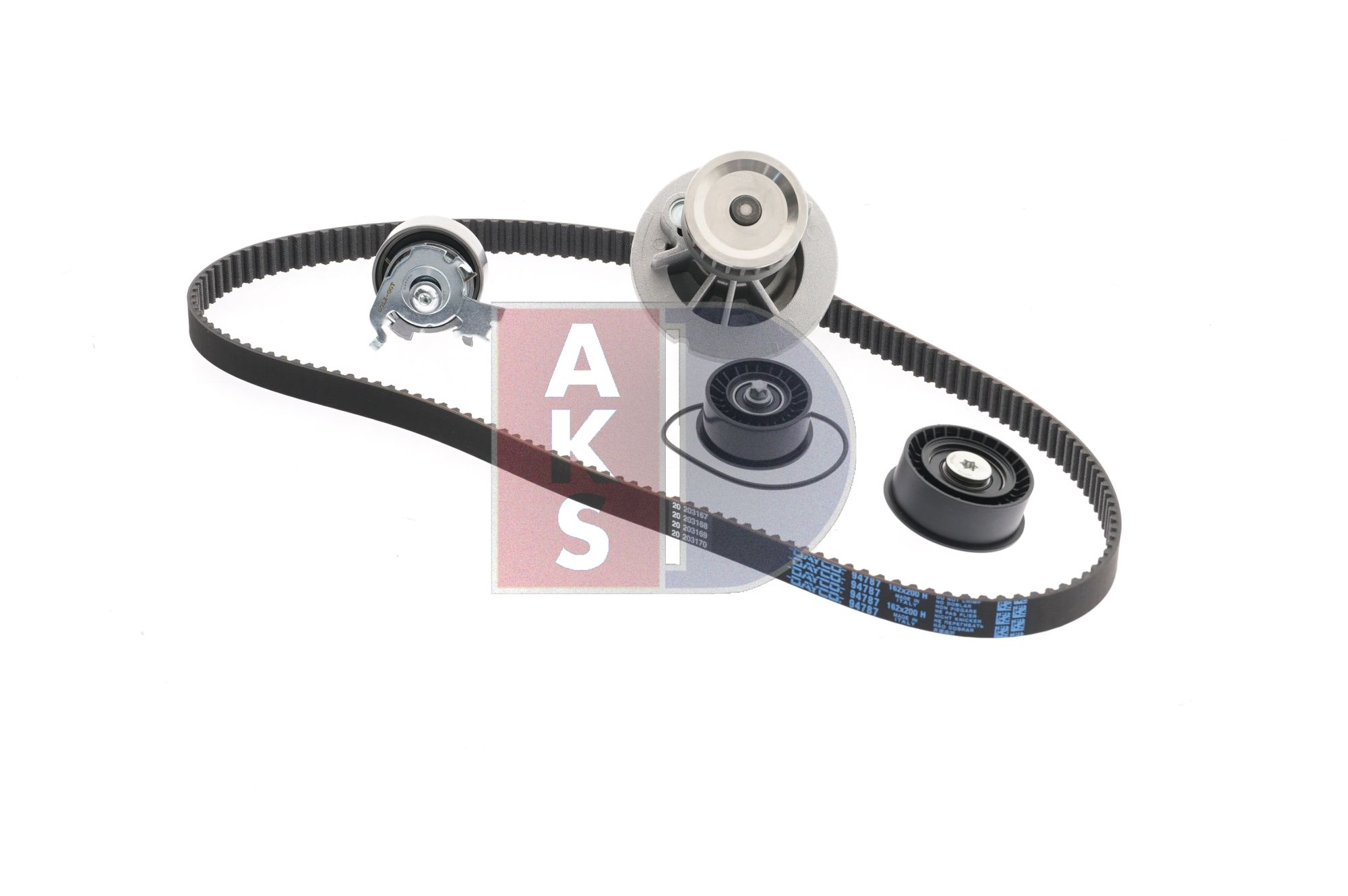 AKS DASIS 570321N Kit de distribution + pompe à eau Opel Zafira B 1.6 CNG (M75) 94 CV Essence /gaz naturel (CNG) 2007