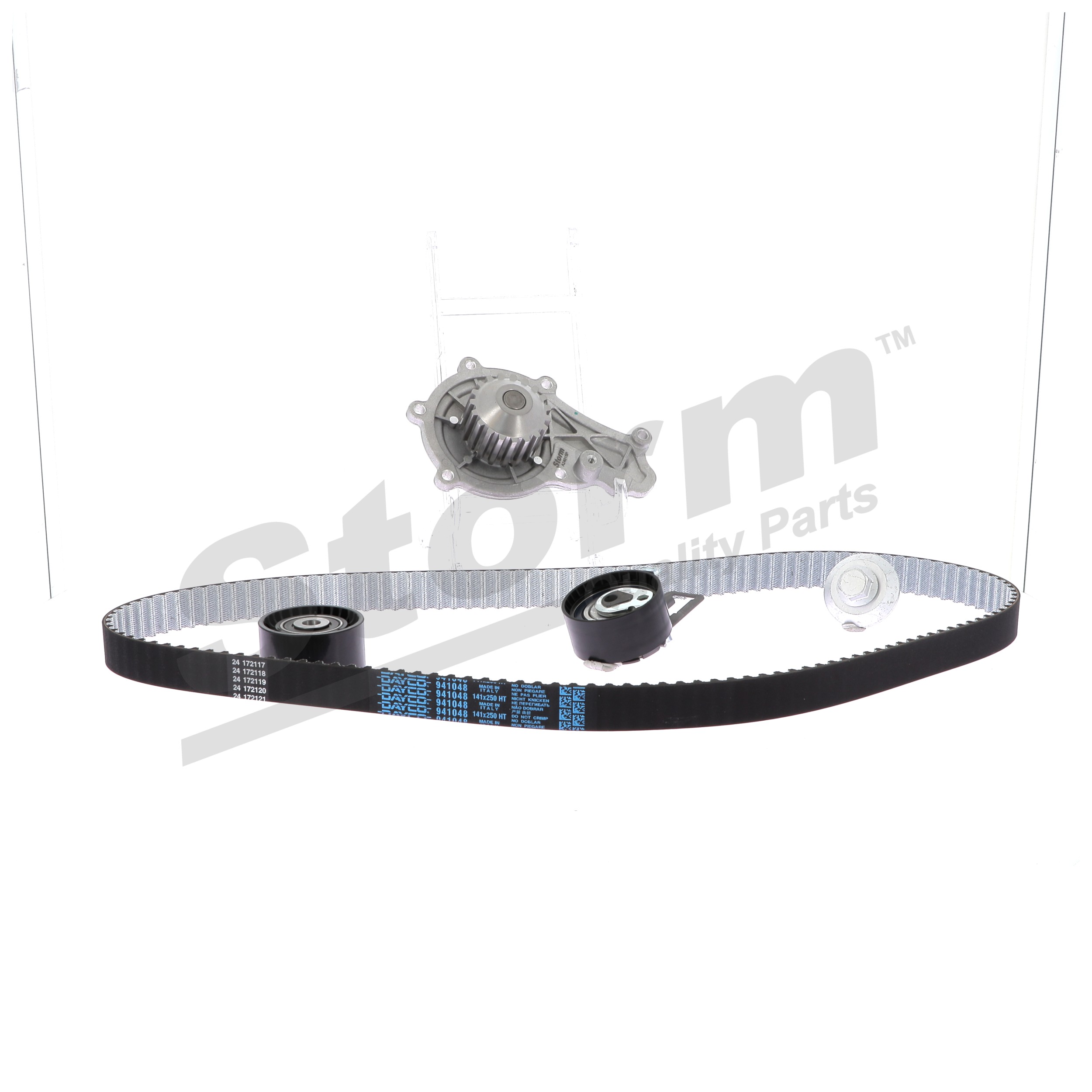 STORM QUALITY PARTS 904545KP Kit de distribution + pompe à eau CITROËN Jumpy III Van (V) 1.6 BlueHDi 90 CV Diesel 2018