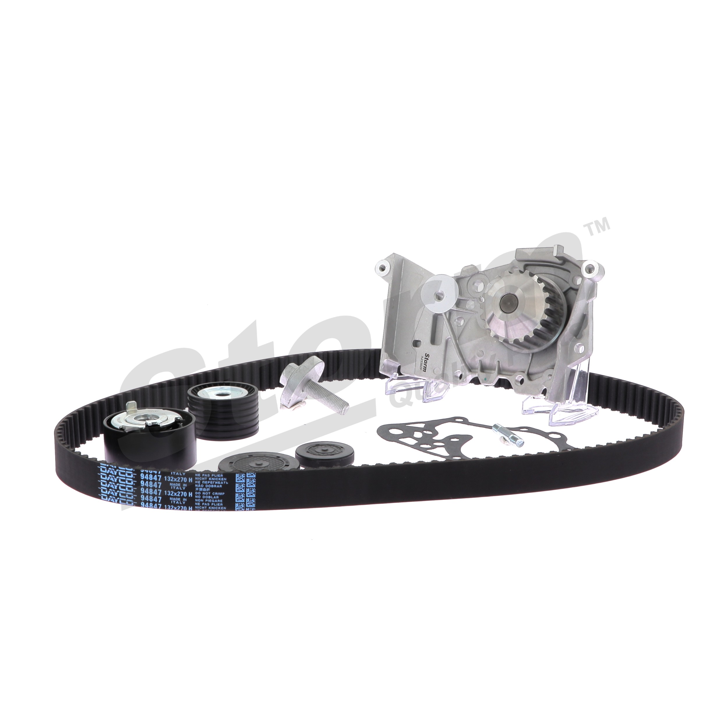 STORM QUALITY PARTS 5550576KP Pompa wody + zestaw paska rozrządu Renault Scenic 1 1.6 (JA00, JA16, JA15, JA19, JA1V, JA2B, JA2C, JA0B,... 107 KM benzyna 2001