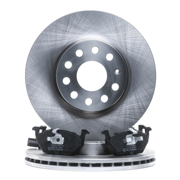 RIDEX 3405B1174 Kit dischi e pastiglie VW Golf 1k5 1.4 TSI 160 CV Benzina 2009