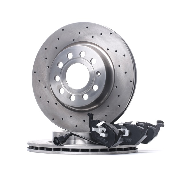 RIDEX 3405B1257 Δισκόπλακες & τακάκια φρένων VW Golf 1k5 1.4 TSI 170 PS Βενζίνη 2009