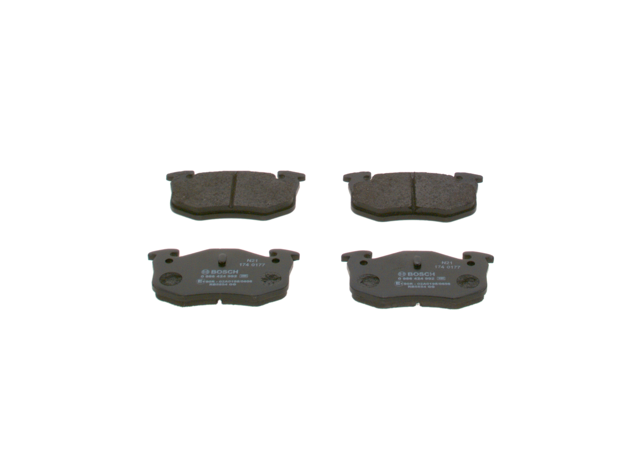 Etujarrupalat BOSCH PEUGEOT 206 0 986 424 992
