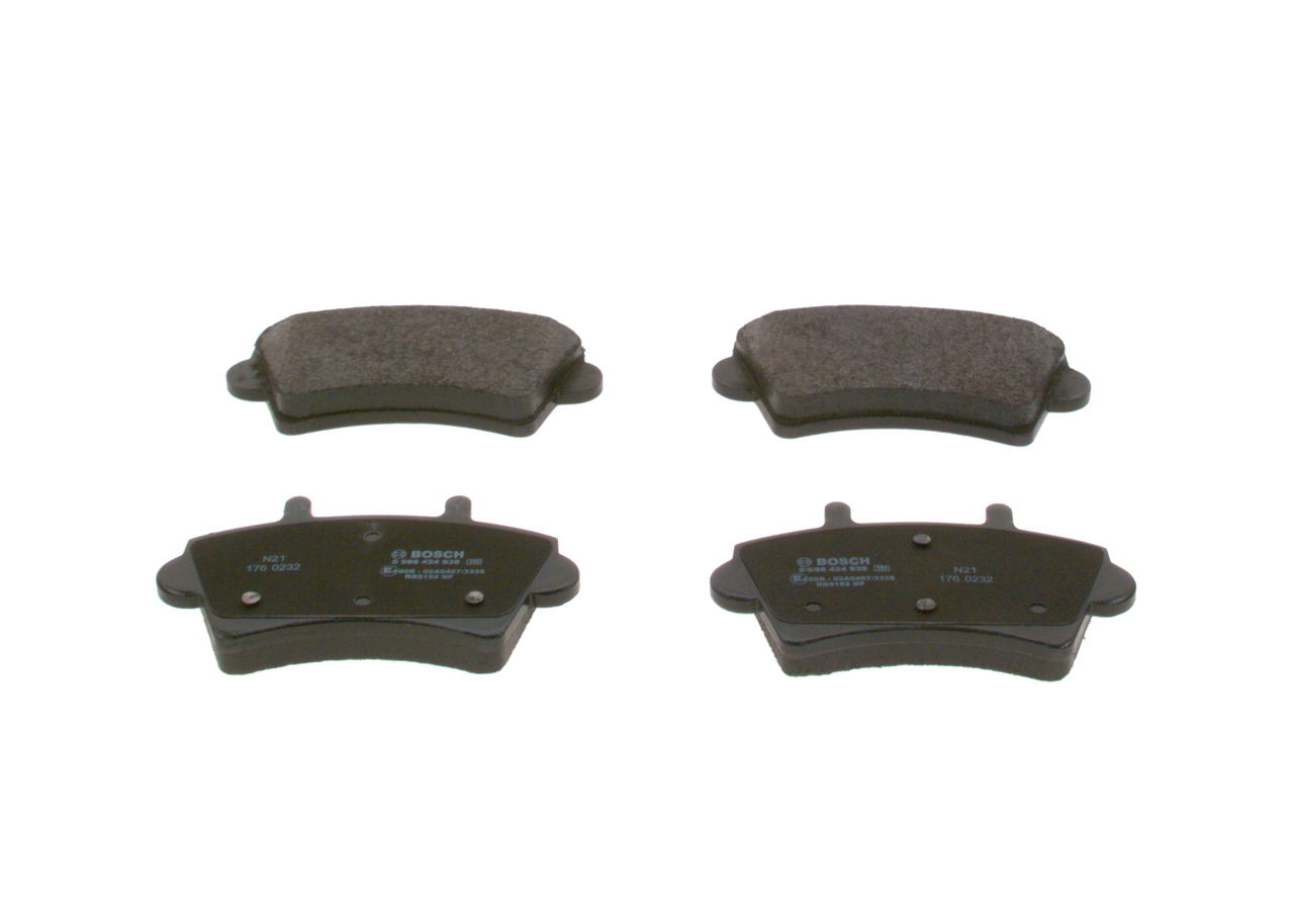 Stabdžių trinkelių rinkinys, diskinis stabdys BOSCH NISSAN INTERSTAR 0 986 424 938