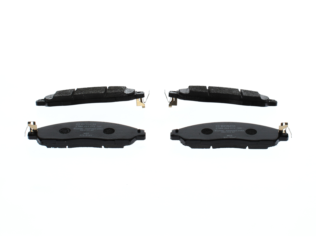 Stabdžių trinkelės BOSCH NISSAN LEAF 0 986 424 973