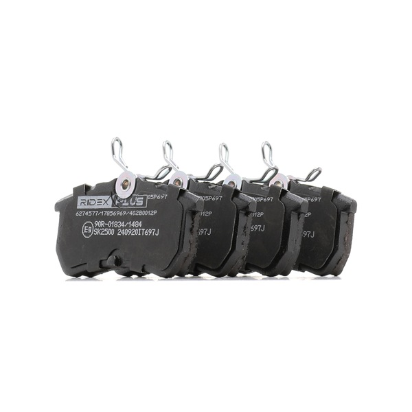 RIDEX PLUS 402B0012P remblokken Ford Focus dnw 1.8 16V 115 Pk Benzine 2000