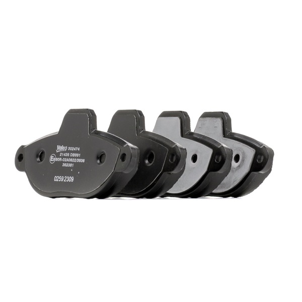 Remblokkenset voor schijfrem VALEO FORD KA 302474