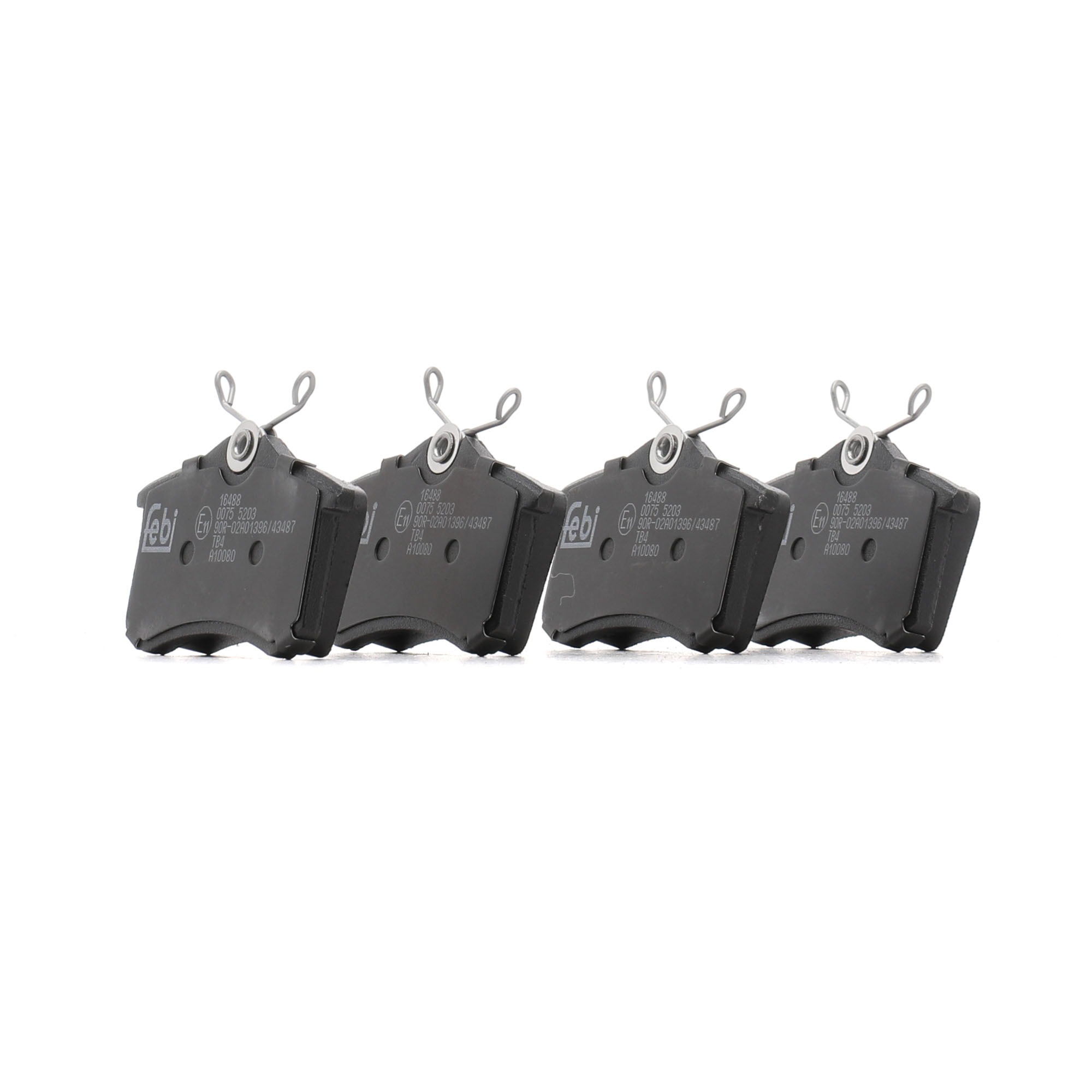 FEBI BILSTEIN 16488 Bremsbelagsatz Hinterachse, mit Anti-Quietsch-Blech