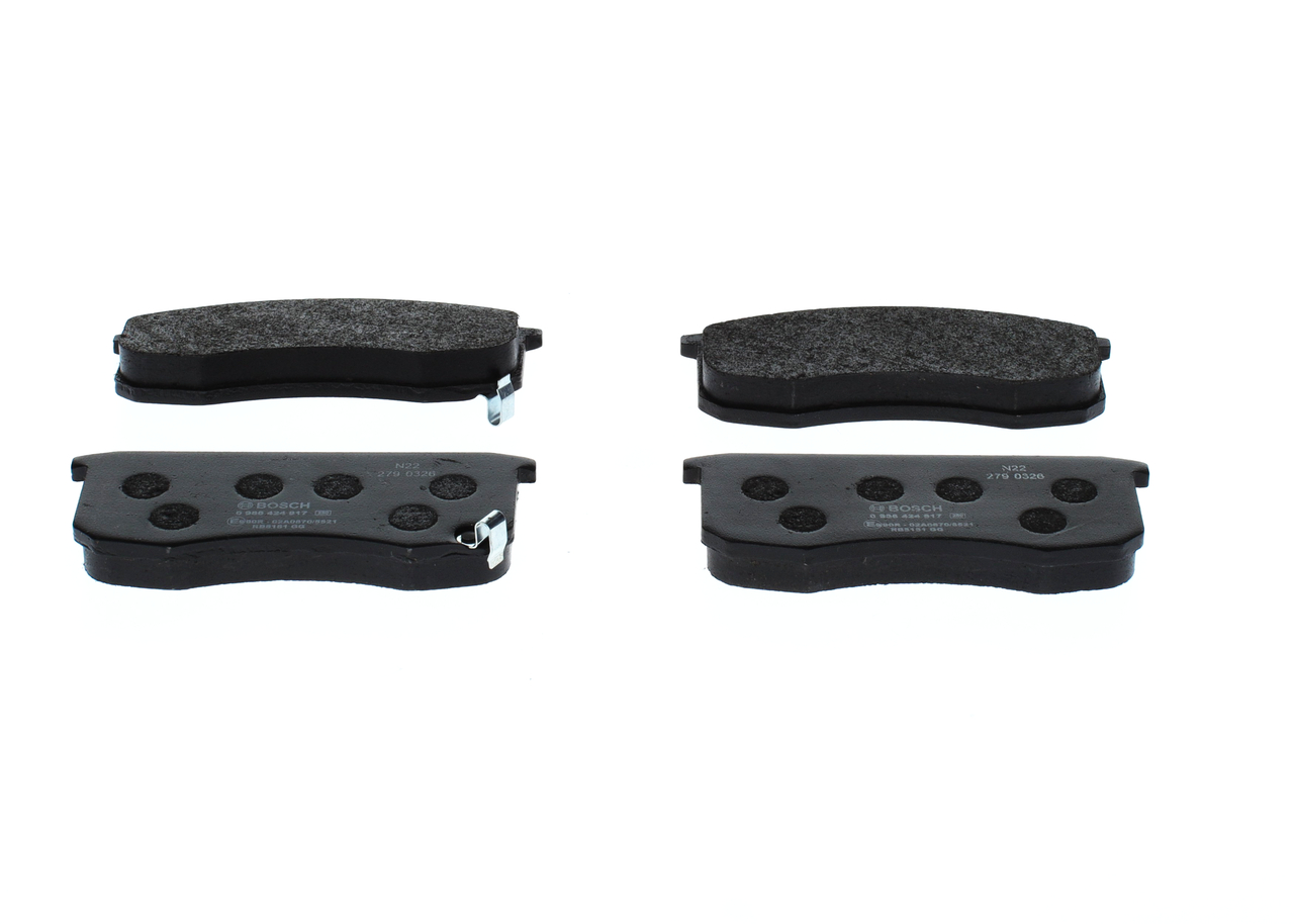 BOSCH 0 986 424 917 Pastilhas de travão UAZ 3160 Lukket terrengbil 2.9 i 120 cv Gasolina 2003