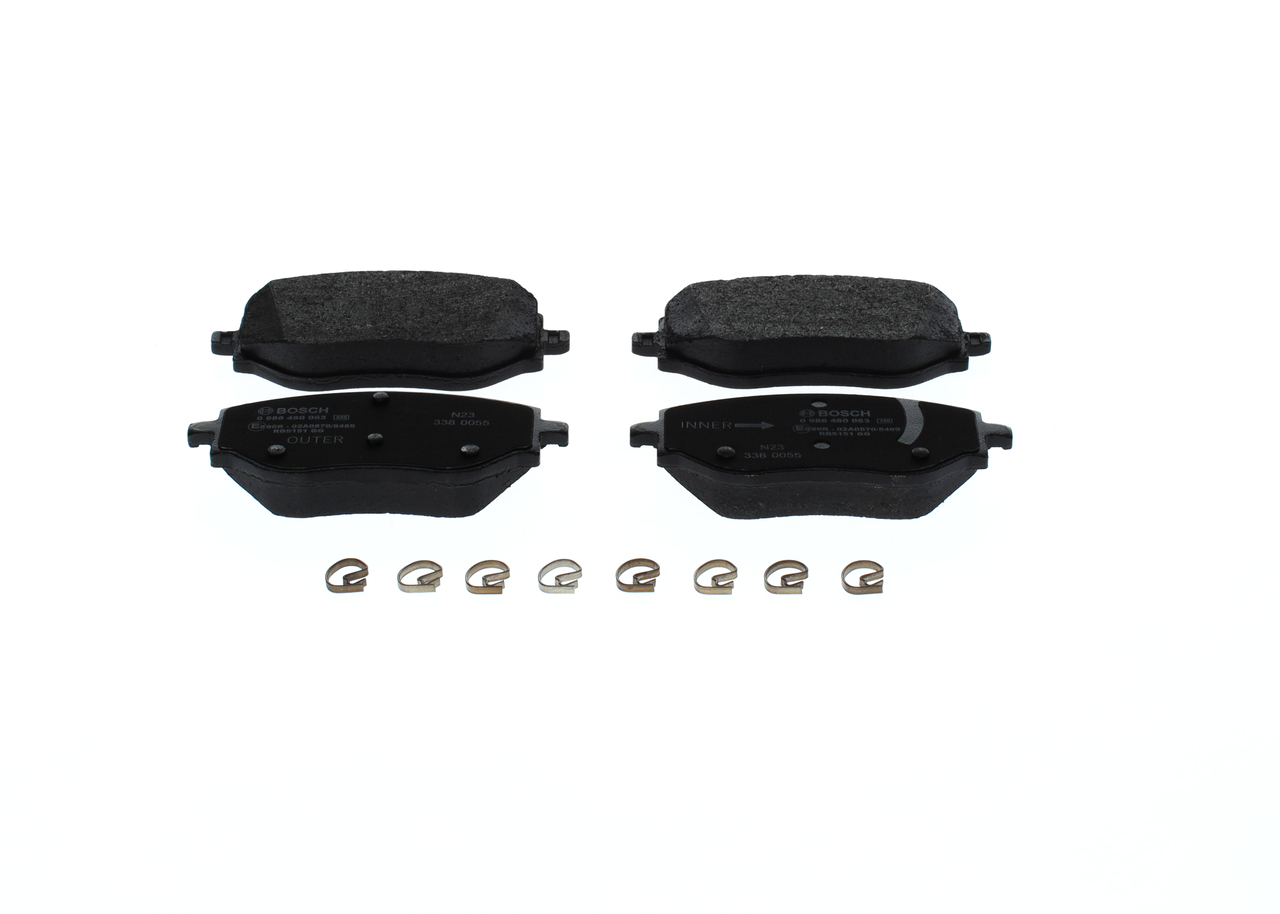 Remblokkenset BOSCH NISSAN MICRA 0 986 460 063