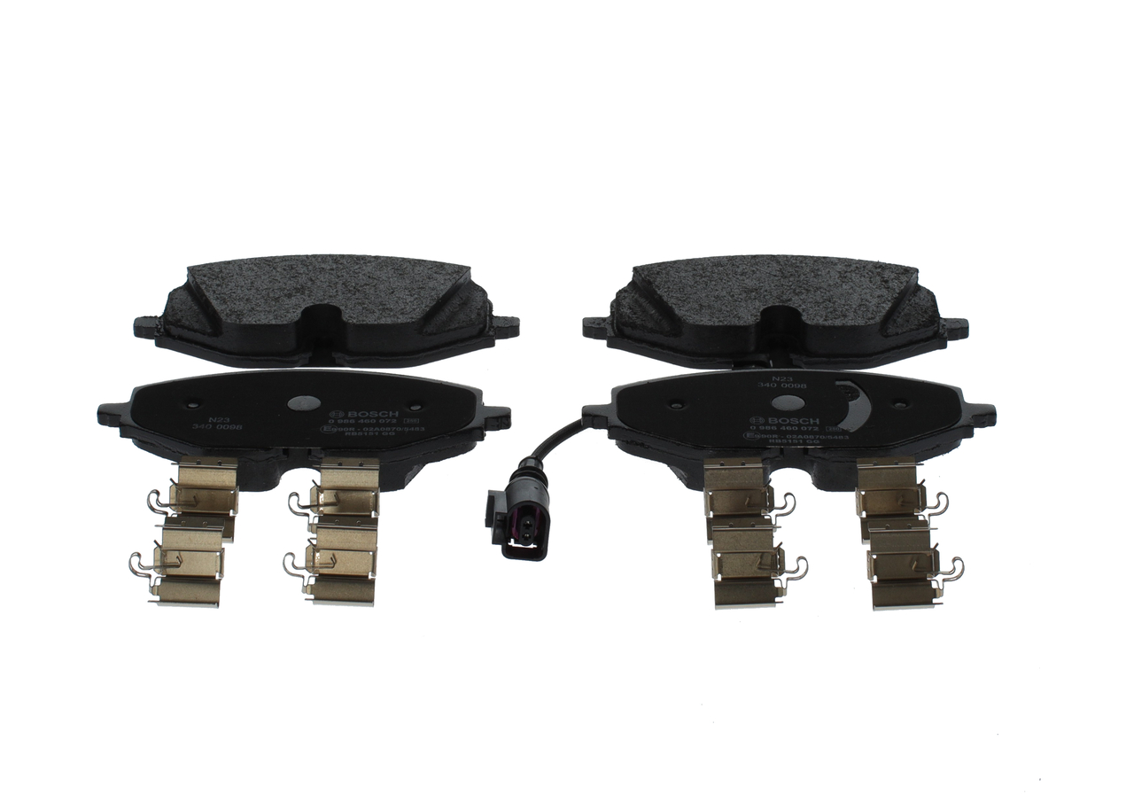 Plaquettes BOSCH SKODA RAPID 0 986 460 072