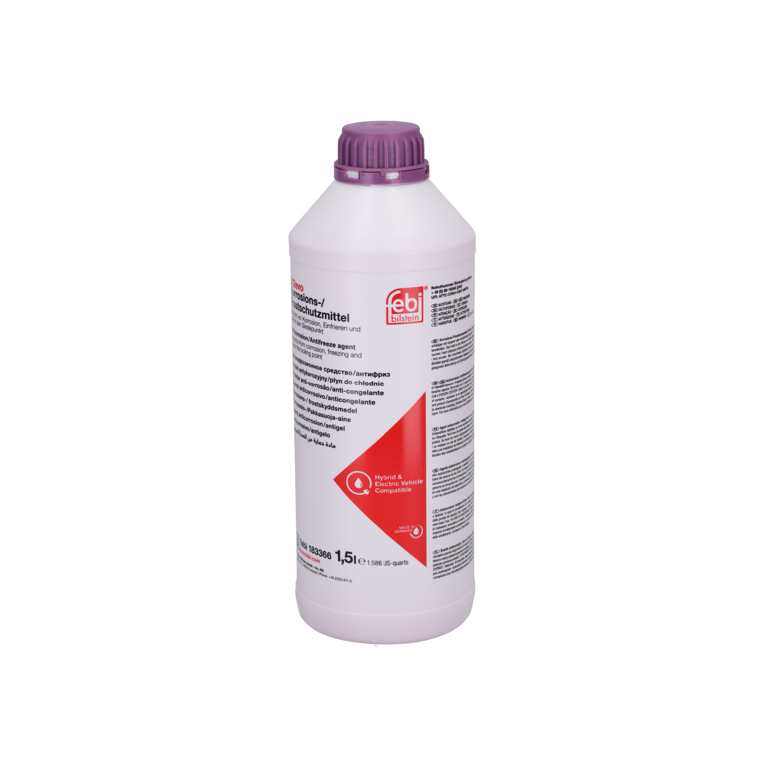 FEBI BILSTEIN 183366 Antifrīzs TGE UY 2.0 TDI RWD (11V, 12V, 33V, 34V, UYB, UYC, UYD) 177 ZS Dīzelis 2020