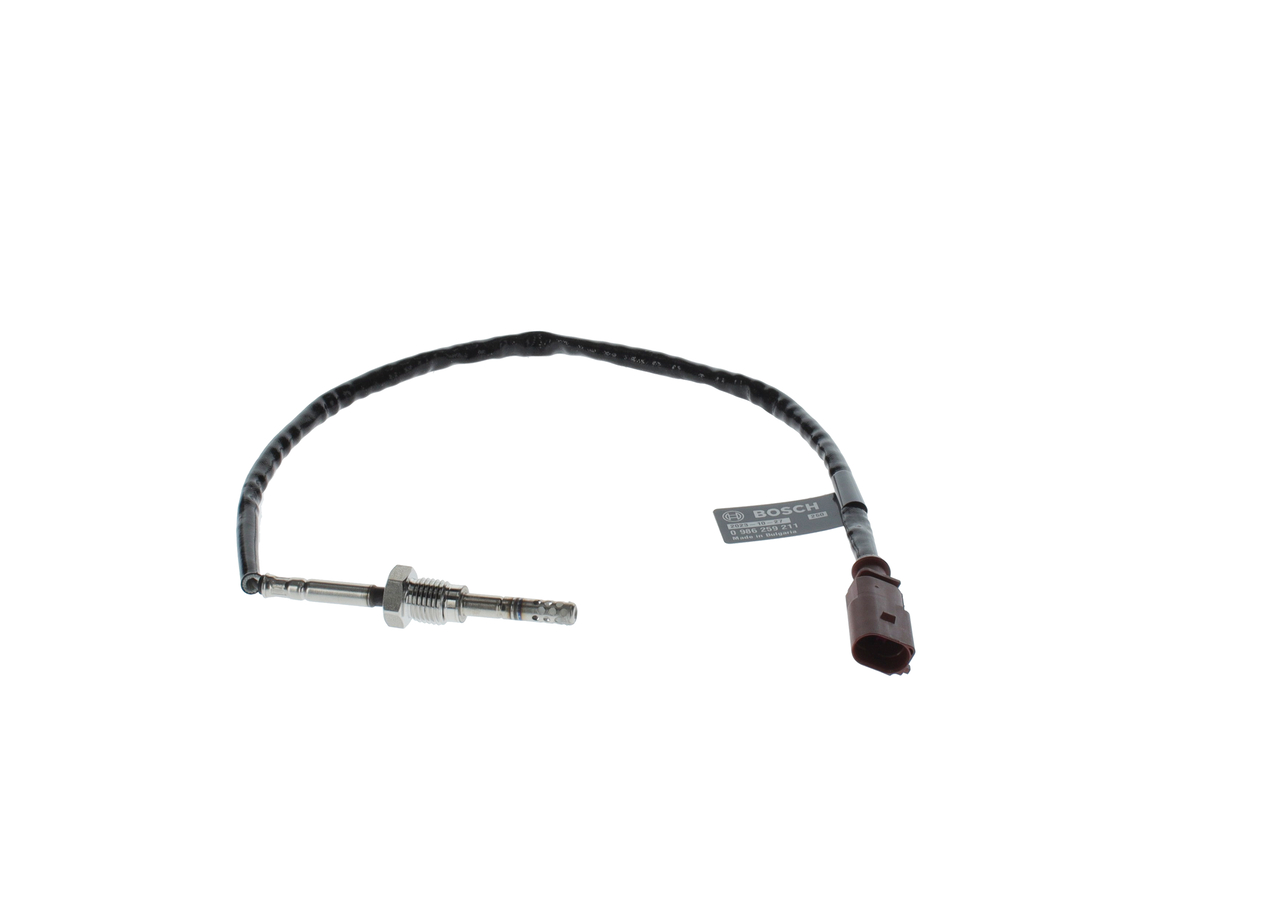 BOSCH 0 986 259 211 Jutiklis, išmetamųjų dujų temperatūra Audi Q5 8R 2.0 TDI 150 AG dyzelinas 2013